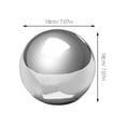 thumbnail image 2 of ELAYARD Balle Réfléchissante de Jardin Sphère d'Observation Argent Acier Inoxydable 1Pcs Durable Extérieur, 2 of 8