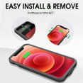 thumbnail image 6 of GIN FOXI Battery Case for iPhone 12/12Pro, Real 8500mAh Ultra-Slim Battery Charging Case Rechargeable Anti-Fall Protection Extended Charger Cover for iPhone 12Pro Max/12/12 Pro Battery Case Black, 6 of 7