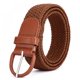 thumbnail image 3 of Cinturón elástico trenzado y elástico unisex de 2 piezas, cinturón de tela elástica para hombres y mujeres, ancho 3,3 cm, hebilla, 3 of 5