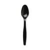 Dixie® 6" Heavy-Weight Plastic Teaspoon, TH517, Black, 1,000 Count