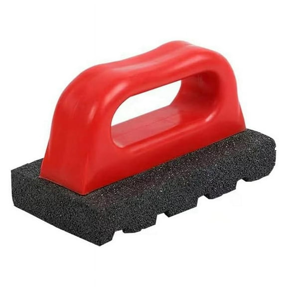 Masonry Rubbing Brick, Fluted Rub Bricks, 20 Grit, Plastic Handle y10076