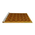 thumbnail image 2 of Ahgly Company Machine Washable Indoor Rectangle Oriental Yellow Traditional Area Rugs, 7' x 9', 2 of 4