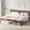Rust, variant on Gianna Twin Metal Platform Bed Frame with Steel Slat Support, Underbed Storage, No Box Spring Needed, Easy Assembly