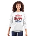 thumbnail image 3 of Gaming Makes Me Happy Sweatshirt for Men or Women Brisco Brands S, 3 of 6