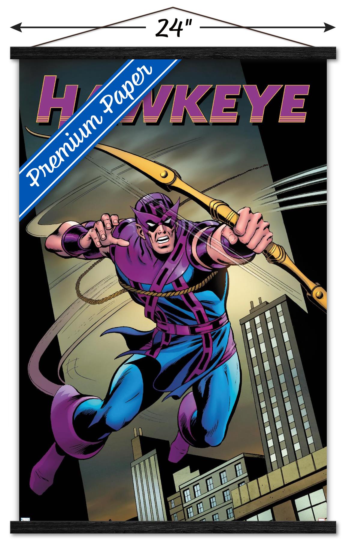 Marvel - Hawkeye - Hawkeye Freefall #1 Wall Poster with Wooden Magnetic Frame, 22.375" x 34"