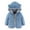 Blue, variant on Toddler Girl Fleece Jacket with Hood Baby Autumn Winter Long Sleeve Hooded Coat Thick Warm Outerwear Ga-Army Green-(18-24 Months)