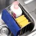 thumbnail image 4 of Cheers.US Stainless Steel Sponge Holder, Sink Caddy Kitchen Brush Soap Dishwashing Liquid Drainer Rack, 4 of 7