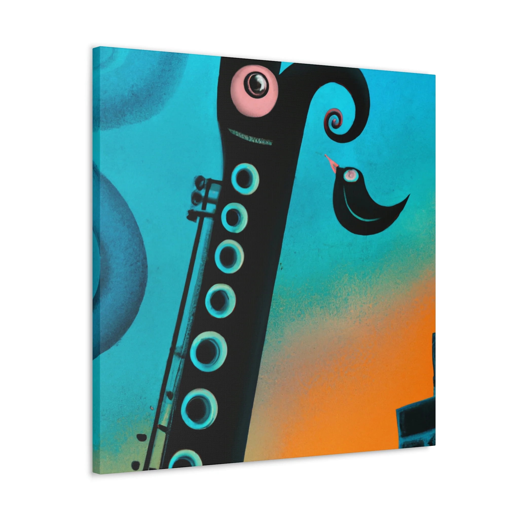 Clarinet's Reflection Dance - Canvas