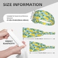 thumbnail image 4 of Rocae Lemon (3) for Elastic Exercise Headband for Men and Women Moisture Wicking Athletic Sweatbands Summer Accessories Elastic Bands, 4 of 9