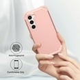thumbnail image 5 of Dteck Case for Galaxy S23,Drop Protection Rugged Shockproof Rubber Military Protective Bumper Hard Cover Armor Heavy Duty for Samsung Galaxy S23, Rosegold, 5 of 7