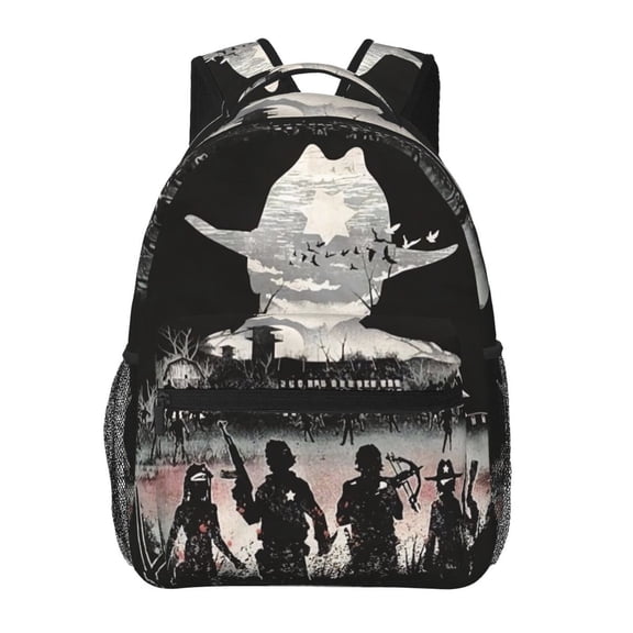 Unisex Large Capacity Laptop College Schoolbag Book bags The Walking Dead (50) Casual Backpack