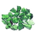 thumbnail image 1 of Fire Glass for Fire Pit, 2-3mm(1/9") High Luster Natural Glass Rocks, Deep Green, 1 of 3