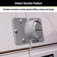 thumbnail image 3 of Master Lock Magnum Hidden Shackle Zinc Padlock with High Security Hasp, 3 of 6