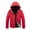 Red, variant on IROINNID Men's Long Sleeve Puffer Short Hooded Coat Solid Color Leisure Sports Fleece Jacket Detachable Hood Pocket Tops Cotton Coat Windproof And Cold Warm Padded Jacket