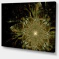 thumbnail image 2 of Light Brown Symmetrical Fractal Flower - Floral Canvas Art Print, 2 of 3