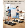 thumbnail image 2 of COFUNOK Walking Pad, 2 in 1 Foldable Treadmills for Home, 2.5HP Under Desk with Handle Bar, 16" Widened Running Belt, with Remote Control, 2 of 6