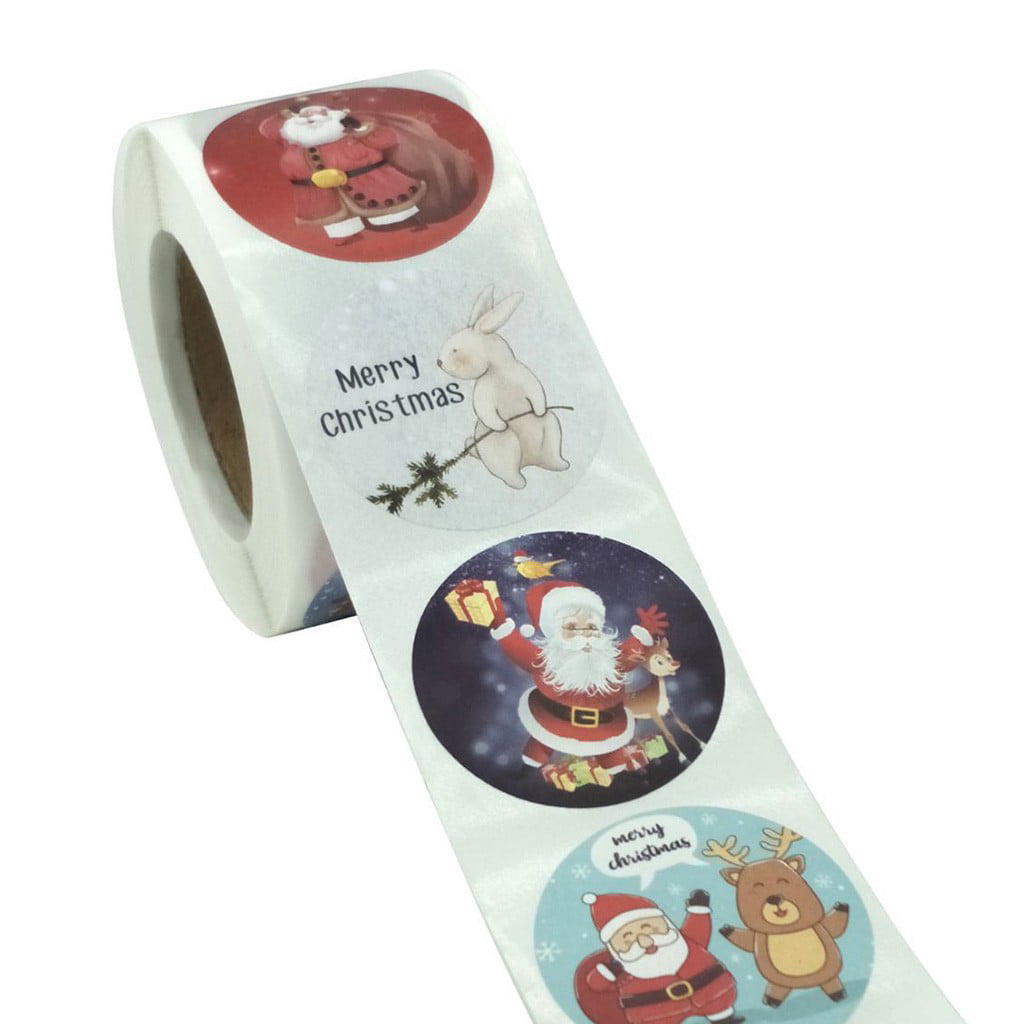 AC Gift Labels Self-Adhesive 24 Stickers Christmas Santa Snowflake Presents NEW! 