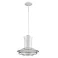 thumbnail image 2 of Newport 1-Light White Pendant With Polished Nickel Louver, 2 of 3