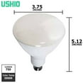 thumbnail image 2 of Ushio 11w 120v R30 3000k Warm White E26 WFL108 Uphoria LED Reflector Light Bulb, 2 of 2