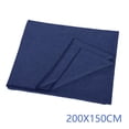 thumbnail image 2 of 79x60 " de yoga plegada Toalla Alfombra de yoga Accesorio de fitness suave Meditación para sentarse Cubierta para pilates y entrenamien Azul Sunnimix manta de yoga, 2 of 8