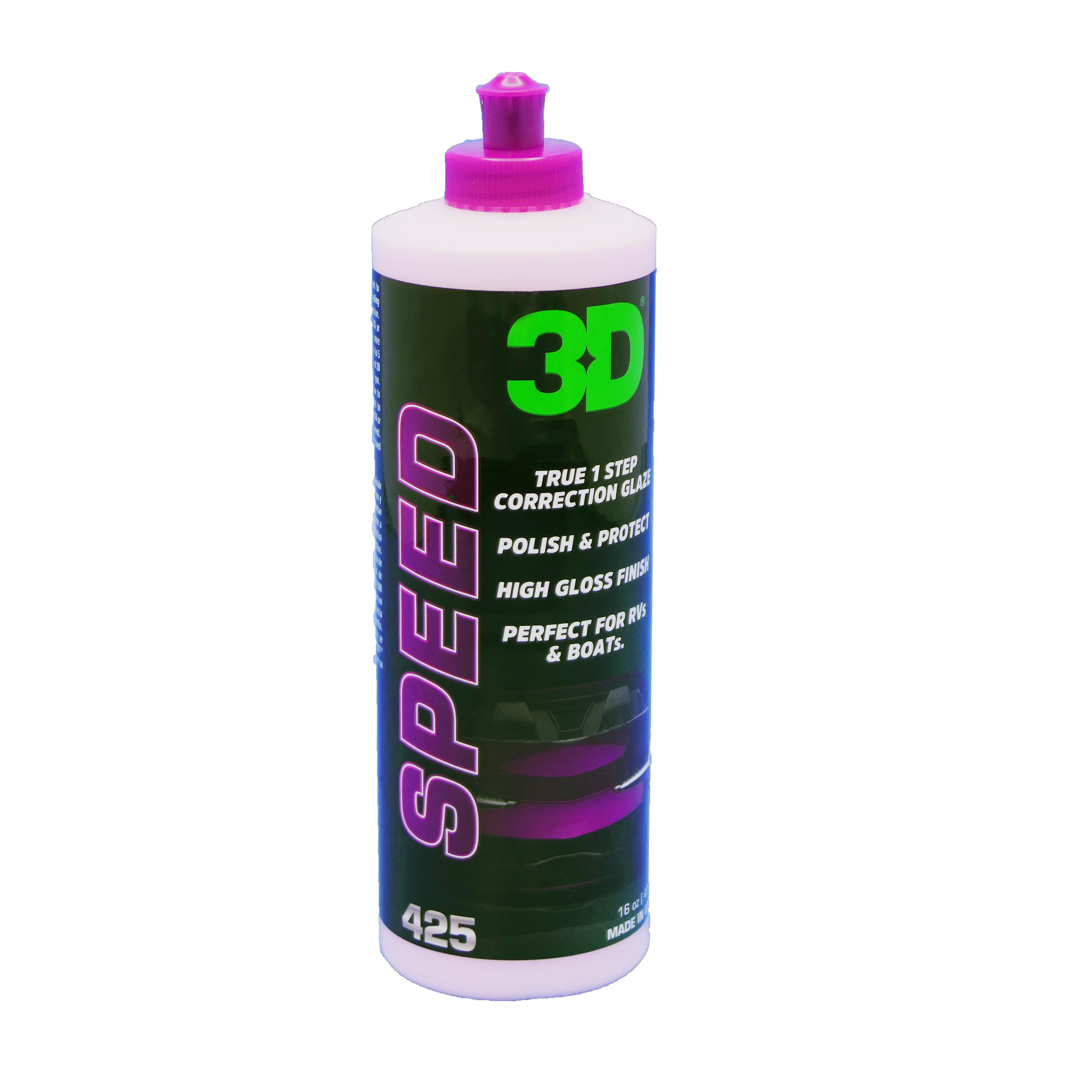 3D Speed All in One Polish/Wax (8oz) | Clear Coat Car ...