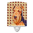 thumbnail image 1 of Carolines Treasures LH9111CNL Airedale Fall Leaves Portrait Ceramic Night Light, 1 of 1