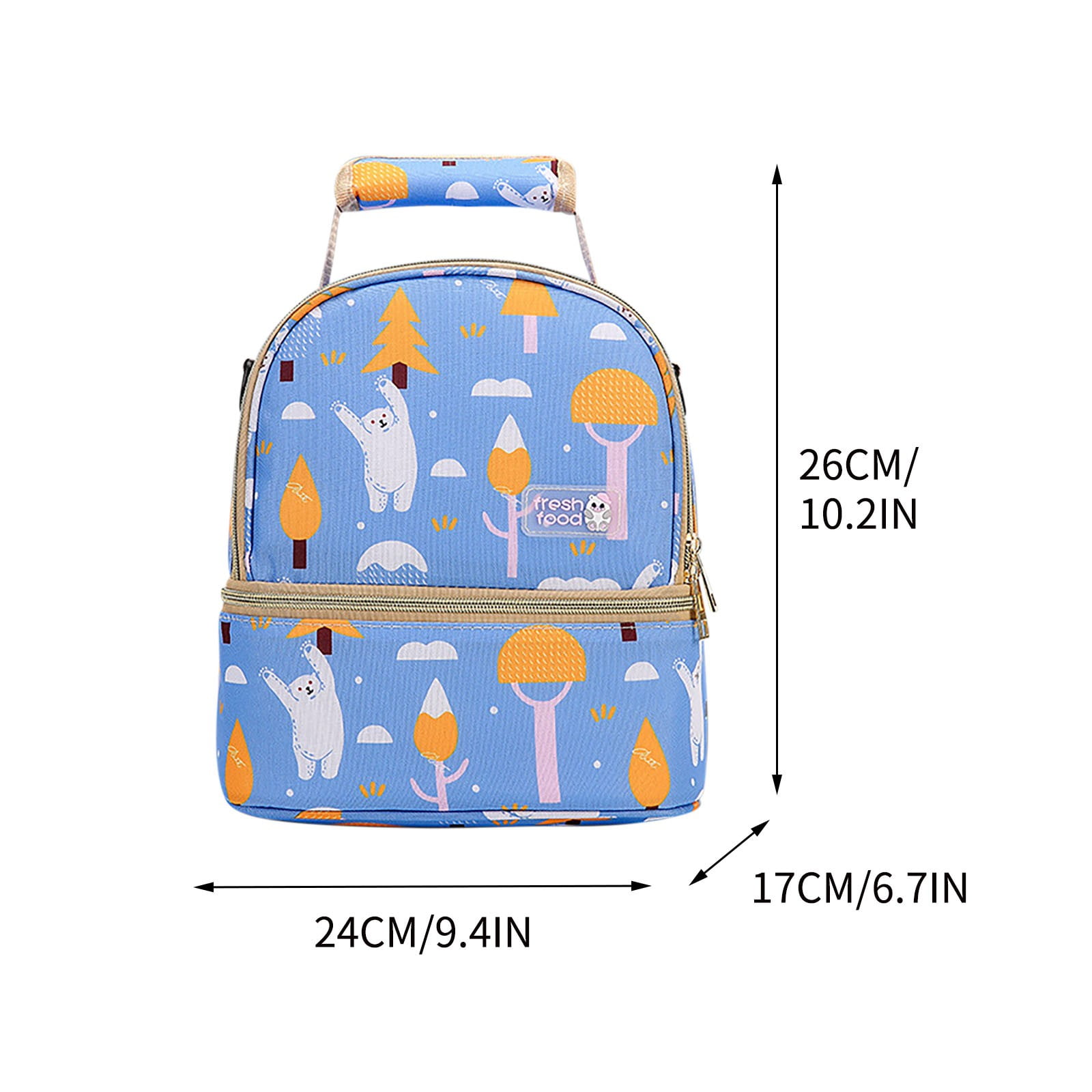 SPOORYYO Breastmilk Cooler Bag with Ice Pack,Insulation Bag Milk Bag Milk Storage Backpack Bento Bag Double-layer Breast Milk Backpack Milk Bottle Fresh-keeping And Refrigerated Mommy Bag