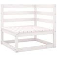 thumbnail image 2 of vidaXL 12 Piece Garden Lounge Set White Solid Pinewood, 2 of 5