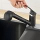 thumbnail image 1 of Grifos de cocina extraíbles, cuerpo de latón macizo con cartucho cerámico antigoteo, superficie cromada de alta calidad para mayor durabilidad y brillo, apto para fregaderos de cocina de 1 y 2 senos,, 1 of 5