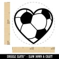 thumbnail image 2 of Heart Shaped Soccer Ball Futbol Sports Rubber Stamp for Scrapbooking Crafting Stamping - Mini 1/2 Inch, 2 of 7