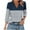 Navy1, variant on fatyb 3/4 Length Sleeve Womens V Neck Tops with Collar Casual Loose Tunic Shirts Dressy Blouses for Women