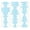 Cyan Inverted, variant on Toolbox Organizational Magnetic Labels Ultimate Set by DCM Solutions (Red Inverted, 0.5"H x 4.5"W)