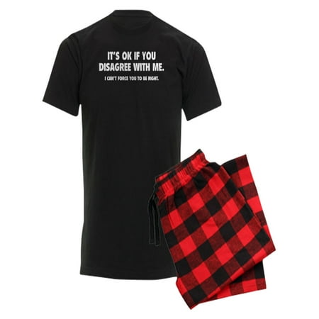 

CafePress - Disagree With Me - Men s Dark Pajamas