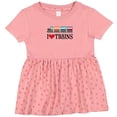 thumbnail image 3 of Inktastic I Love Trains Girls Baby Dress, 3 of 5