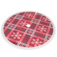 thumbnail image 2 of Faldas para árbol de Navidad a cuadros de 36 pulgadas, tapete para árbol de Navidad para fiestas de invierno, falda para árbol de Navidad para decoraciones navideñas rústicas, 2 of 8
