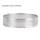 thumbnail image 2 of 8 piezas de aro para tarta de acero inoxidable, resistente al calor, perforado, redondo, doble enrollado, molde de metal de 10 cm, 2 of 7