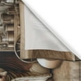 thumbnail image 2 of Ambesonne Rustic Kitchen Curtains, Vintage Rural American Barn, 55"x39", Tan Dark Salmon, 2 of 3
