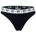 thumbnail image 2 of CHIARA FERRAGNI Slip para Mujer Pack de 2 - Briefs, Algodón Elástico, Cintura con Logotipo, uni Negro S (Small), 2 of 3