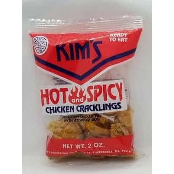 Fried Chicken Skin ( HOT ) Cracklin Packs Of 12