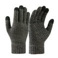 thumbnail image 1 of Guantes de invierno para mujer, cálidos guantes para mensajes de texto con pantalla táctil, guantes de punto para mujer con forro polar grueso y suave, 1 of 6
