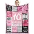 thumbnail image 1 of LHSHID Gifts for 10 Year Old Girl 10 Year Old Girl Gift Ideas Blanket 10 Year Old Girl Birthday Gifts Birthday Gifts for 10 Year Old Girls 10th Birthday Gifts for Girls Blanket 40"x50", 1 of 7