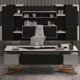 thumbnail image 4 of Desktop Luxury Office Desk Computer Corner Standing Reception Workstation Conference Executive Tavolo Da Lavoro Office Furniture My Lux Decor Round, 4 of 14