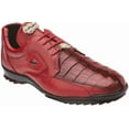 thumbnail image 2 of Men's Vasco Belvedere Hornback Crocodile Soft Calf Sneaker Shoes Red 336122, 2 of 2