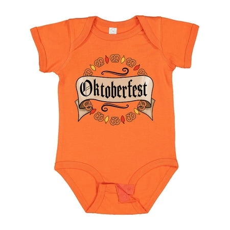 

Inktastic Oktoberfest Pretzels and Leaves Gift Baby Boy or Baby Girl Bodysuit
