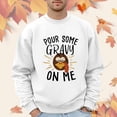 thumbnail image 2 of Thanksgiving Sweatshirts for Men Funny Letter Turkey Face Graphic Pullover Sweatshirt Family Dinner Fall Winter Oversized Long Sleeve Crew Neck Casual Mens Sweatshirts, 2 of 5