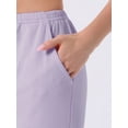 thumbnail image 5 of DARING DIVA Women's Cotton Knit Ribbed Elastic Waist Loungewear M Purple, 5 of 7