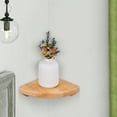 thumbnail image 3 of Arborister Wooden Corner Shelf Wall Mounted Display Bookshelf (15cm), 3 of 11
