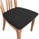 thumbnail image 1 of Fundas para asientos de comedor, fundas para sillas de cocina, funda de cojín extraíble, funda para silla elástica, fundas para sillas de comedor, juego de 4, negro JAMW Sencillez, 1 of 5