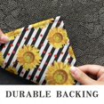 thumbnail image 6 of Black White Stripe Sunflower Pattern Door Rugs,Washable Non Slip Door Mats Indoor,Decorative Door Mats,Entry Mat Indoor for Entrance,Bedroom,Kitchen,Bathroom,17"x30", 6 of 6