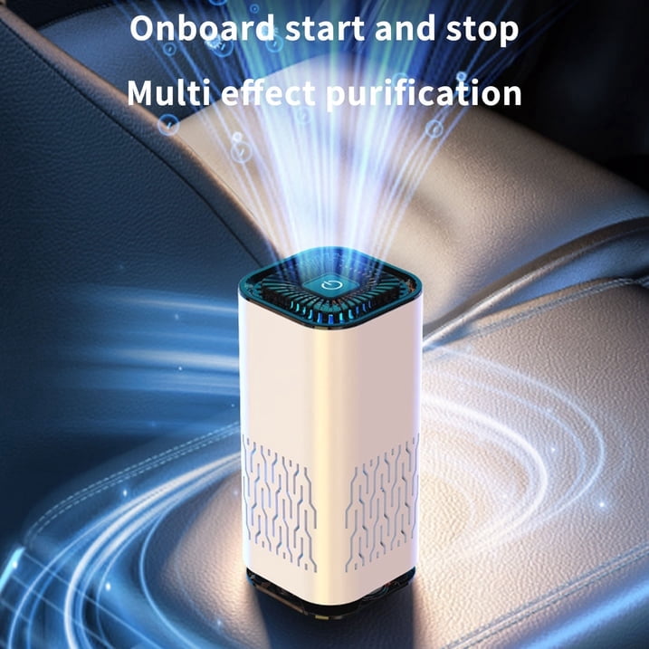 Small car air purifier, portable allergy air purifier, deodorizer, with USB power supply, suitable for home offices, bedrooms, and car interiors